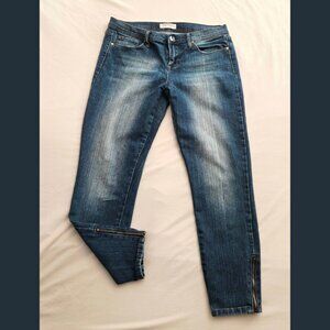 Forever 21 Ankle Zip Jeans Dark Wash Juniors Sz 30
